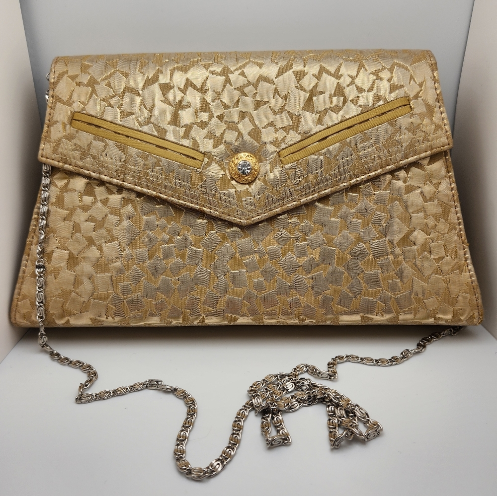Gold and Champagne Evening Bag